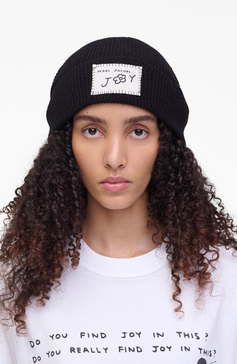 Marc Jacobs Joy Wool Blend Beanie, Alternate, color,