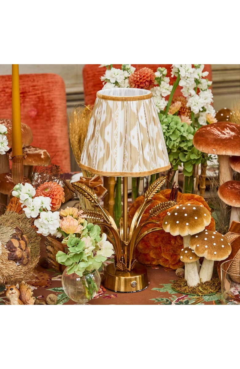 Mrs. Alice Putty Ikat Lampshade, Alternate, color, Neutral