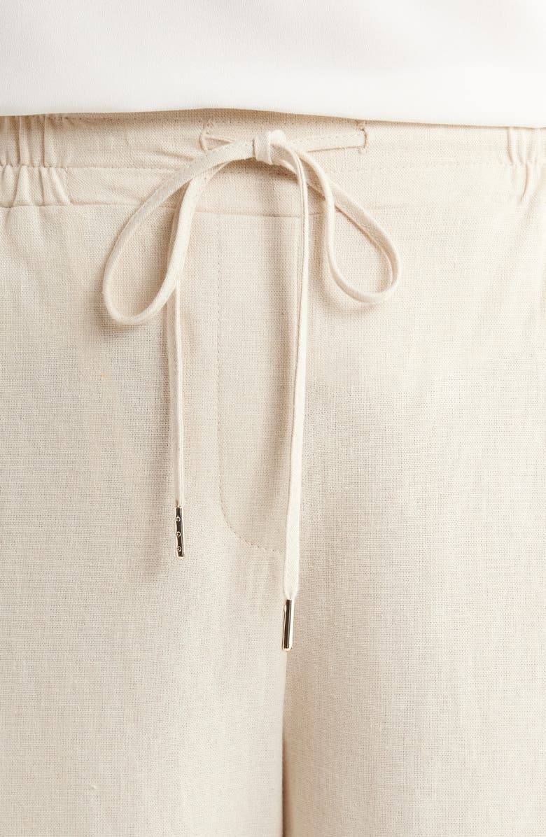 Jones New York Linen Blend Wide Leg Drawstring Pants, Alternate, color, 