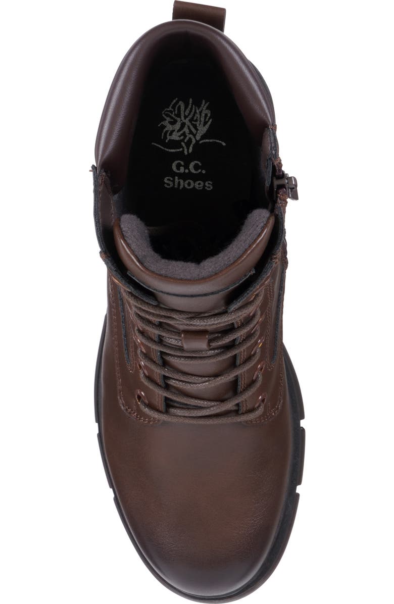 GOOD CHOICE NEW YORK Marley Lace-Up Combat Boot, Alternate, color, Dark Brown