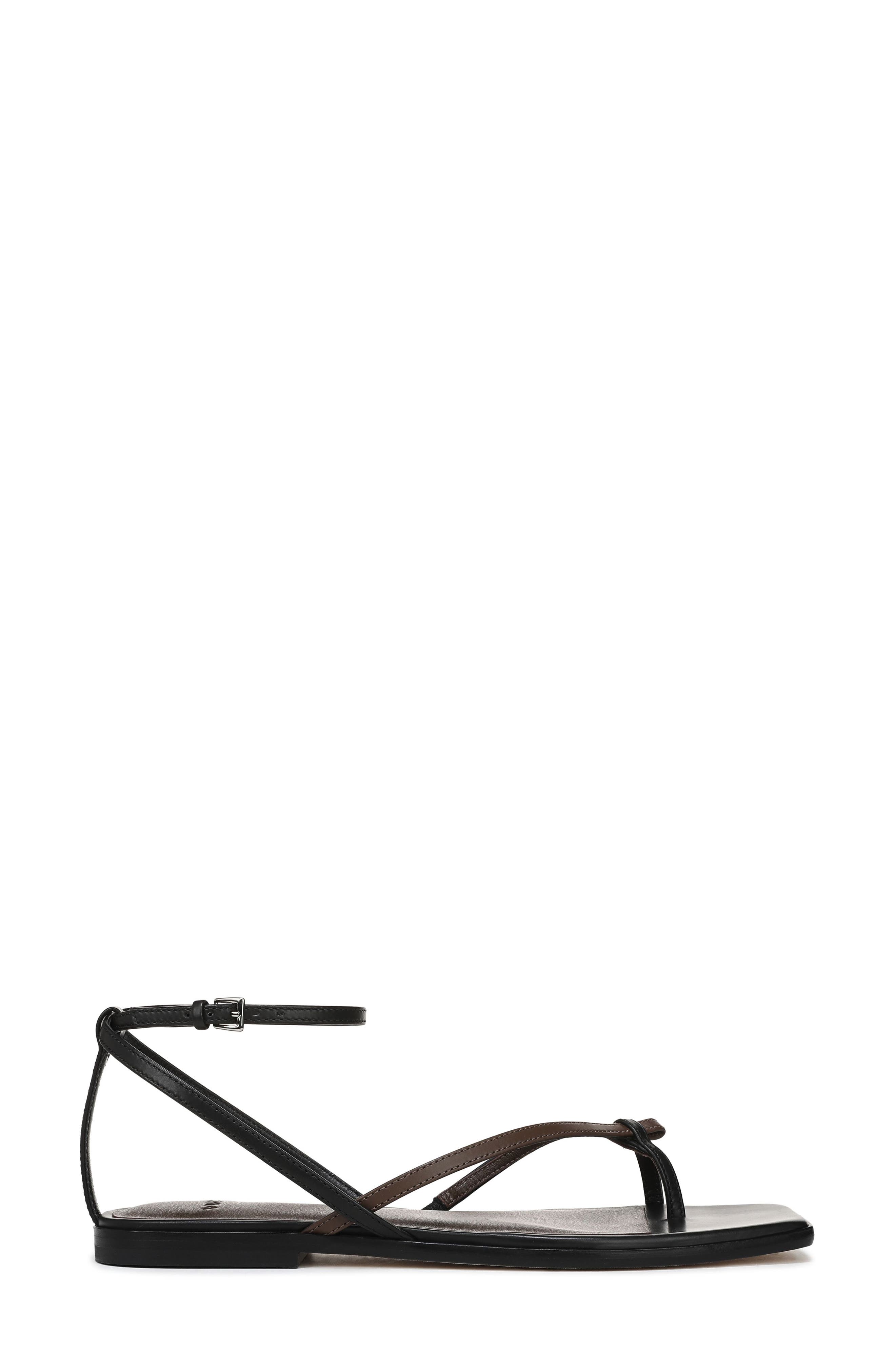 Vince Ali Ankle Strap Sandal, Alternate, color, Nutwood/ Black