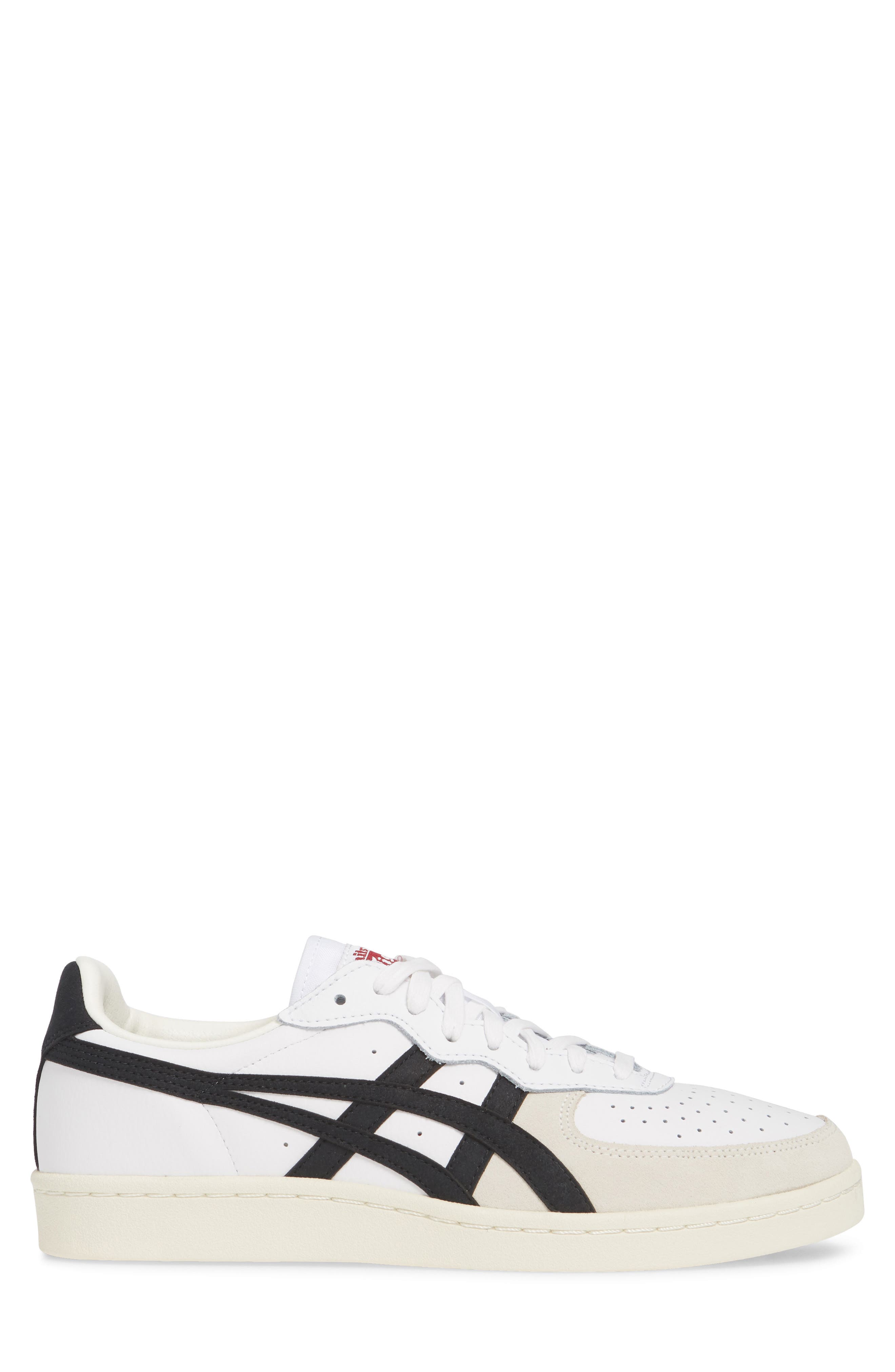 Sneaker, Alternate, color, WHITE/ BLACK LEATHER