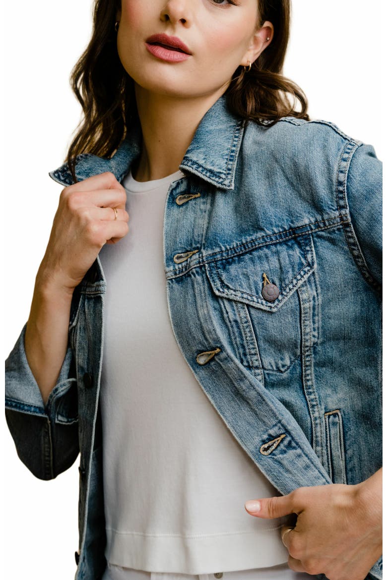The Merly Jacket, Alternate, color, Clean Wash