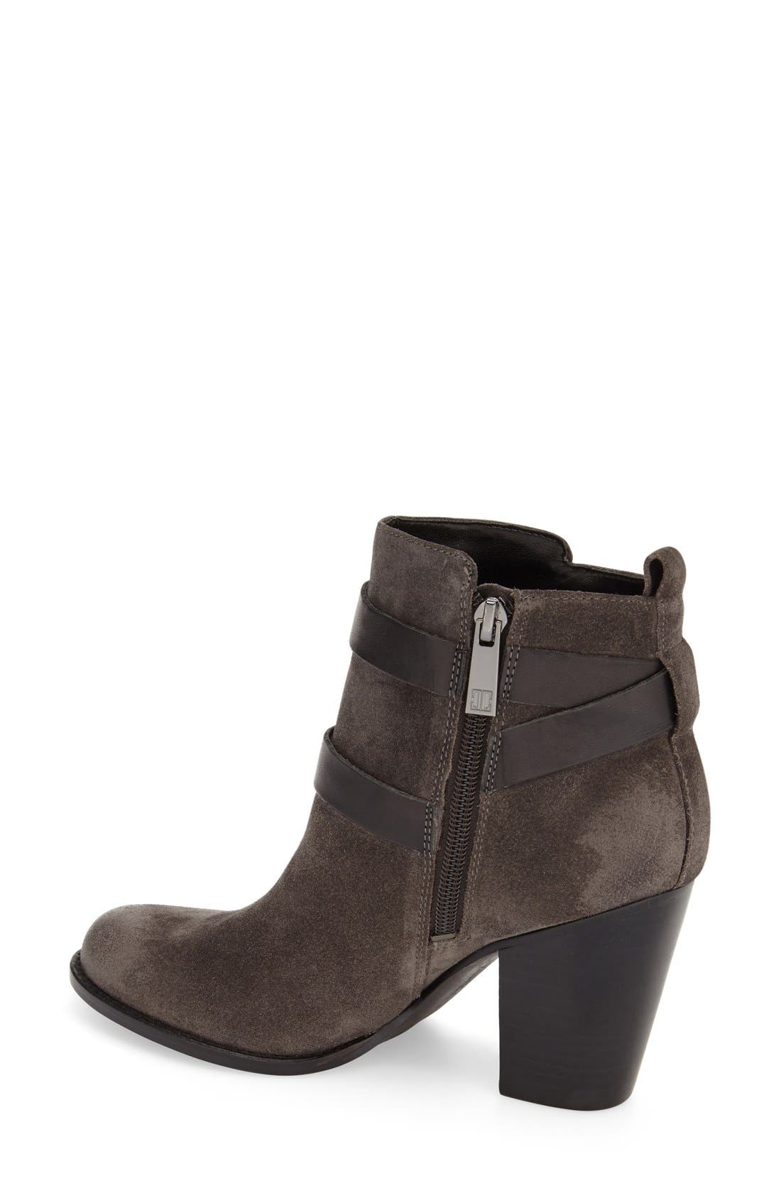 'Filoer' Round Toe Bootie, Alternate, color, GREY SUEDE