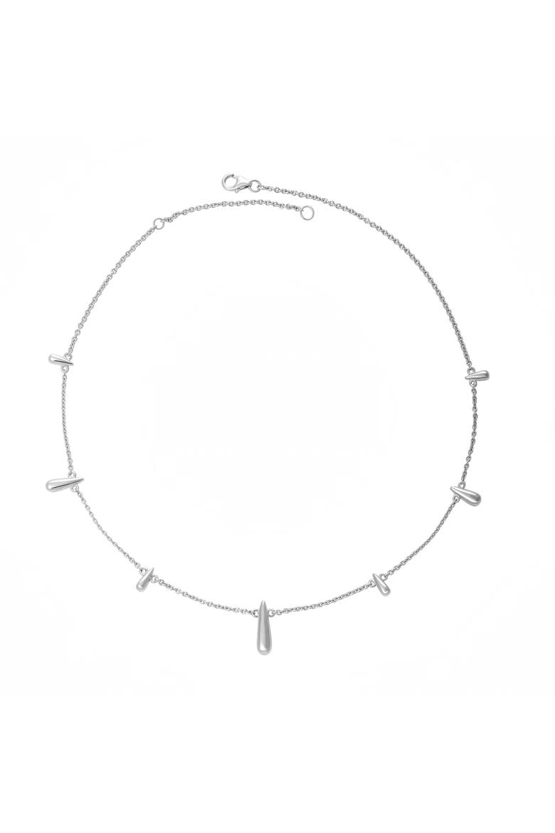Shard Station Necklace, Main, color, Sterling Silver