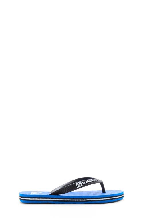 Shop Quiksilver Kids' Moncata Core Flip Flop In Imperial Blue