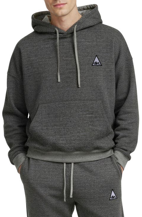 Oversize Textured Cotton Interlock Hoodie