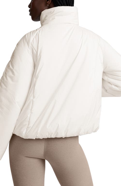 Beyond Yoga Warm Up Water Repellent Puffer Jacket In White