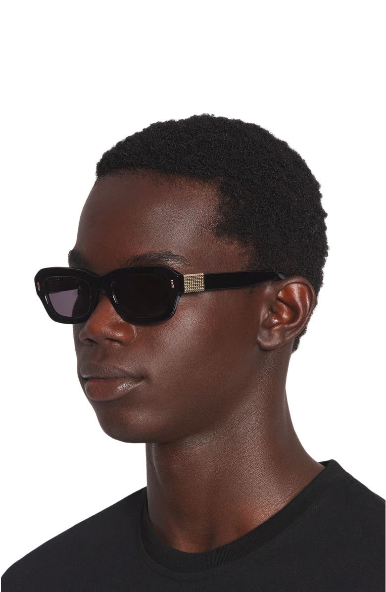 Lanvin Concerto Sunglasses, Alternate, color, Black