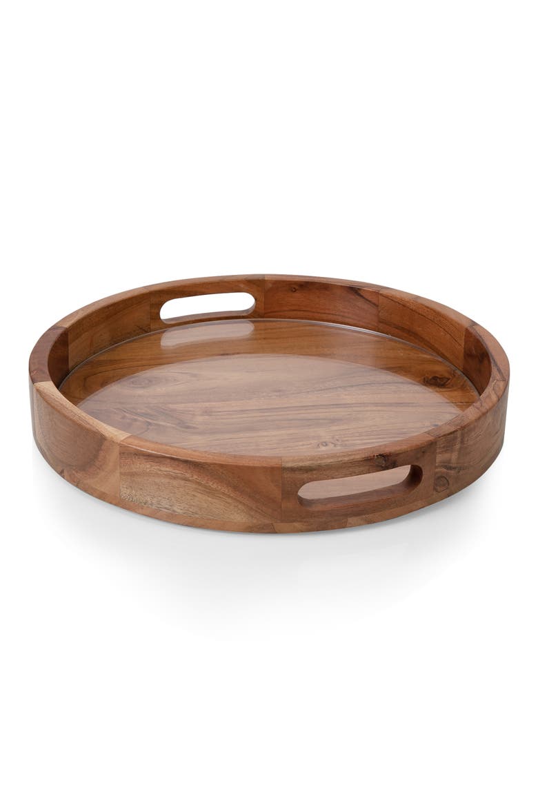 Barista Serving Tray, Main, color, BROWN