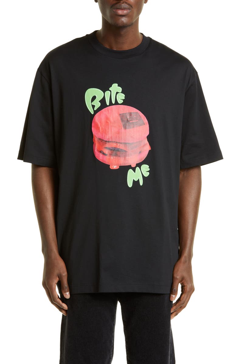 Acne Studios Bite Me Cotton Graphic Tee, Main, color, 