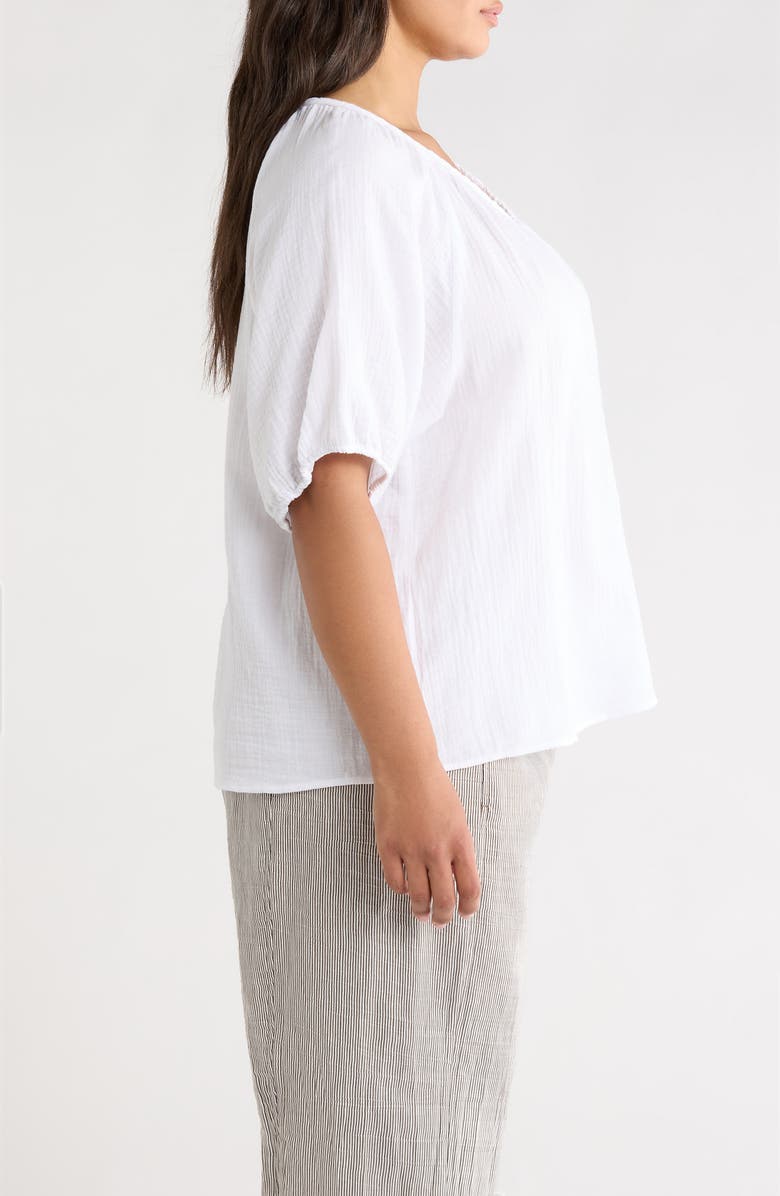 beachlunchlounge Xyla Cotton Gauze Top, Alternate, color,