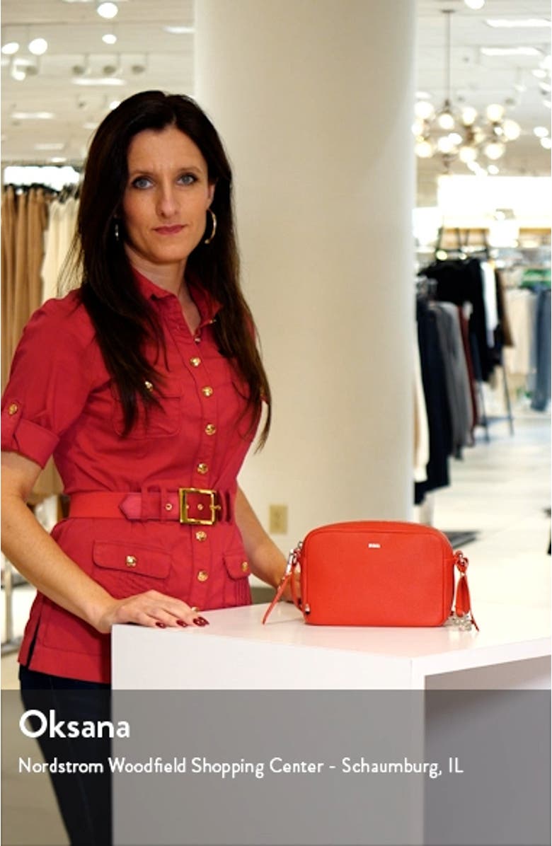 Scarlet Leather Crossbody Bag, sales video thumbnail