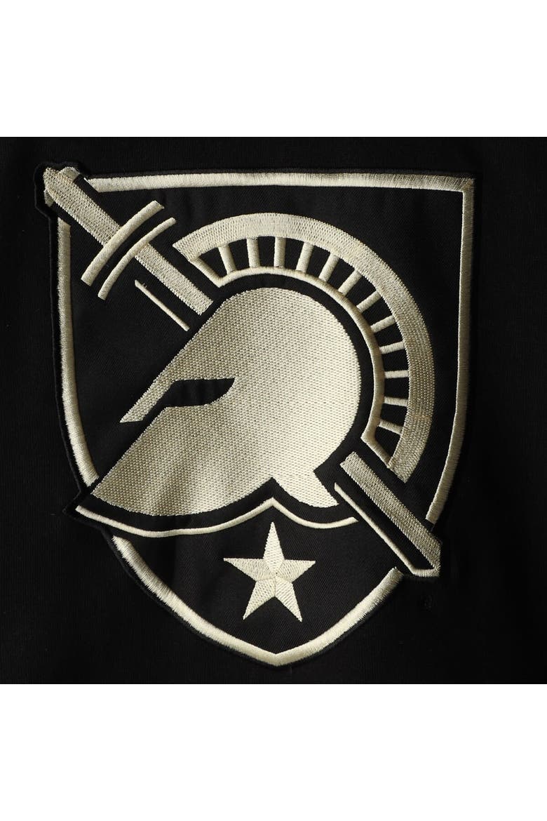 Men's Colosseum Black Army Black Knights 2.0 Lace-Up Pullover Hoodie, Alternate, color, Black