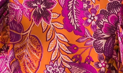 Flying Tomato Floral Ruffle Long Sleeve Top In Multi