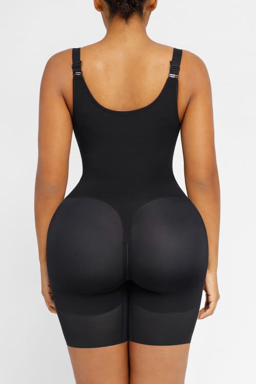 Shapellx Inner Armor X Comfy Sculpting Bodysuit In Onyx Black
