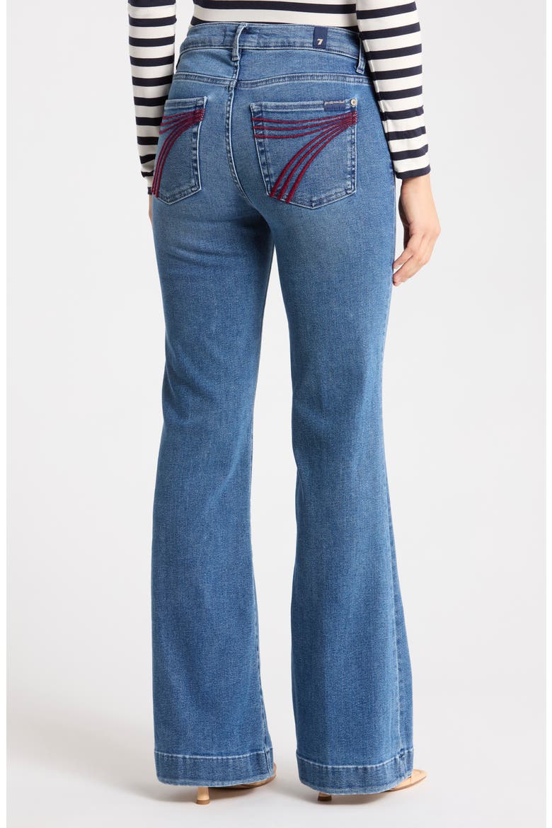 Dojo Tailorless Flare Leg Jeans, Alternate, color, YORKTOWN