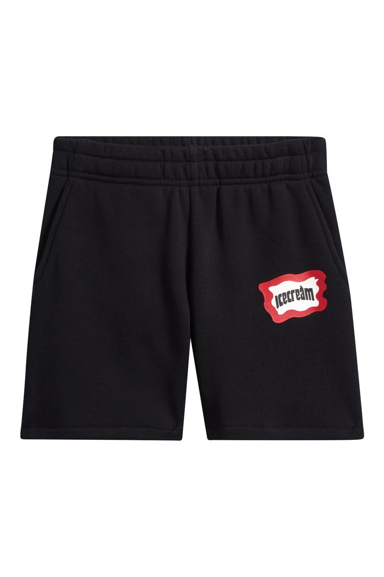 Kids' Saucer Knit Shorts, Main, color, BLACK