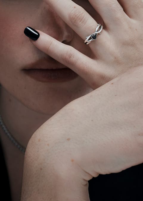 Rosethorn Thin Sterling Silver Ring