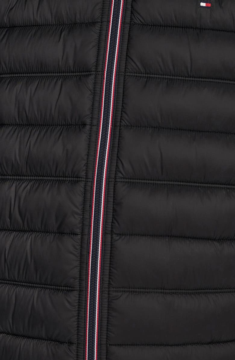 Tommy Hilfiger Packable Faux Down Vest, Alternate, color, Black