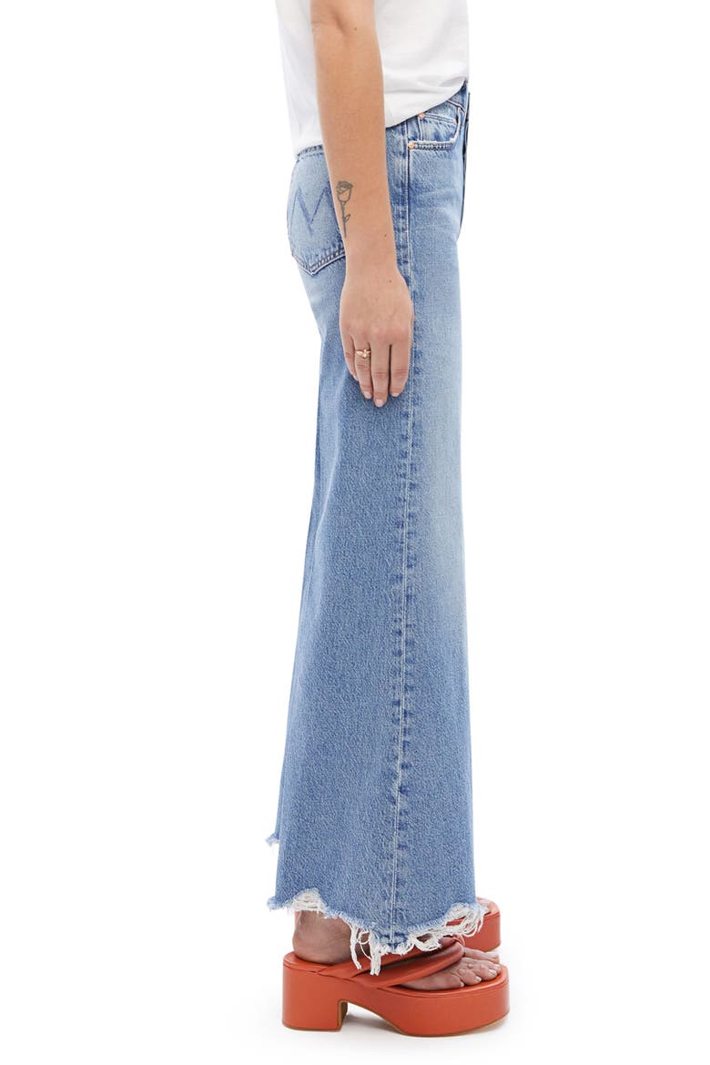 Tomcat Roller High Waist Chew Hem Wide Leg Jeans, Alternate, color, LOOK BEFORE YOU LEAP