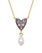 Fable England Jasmine Moon Butterfly & Pearl Necklace