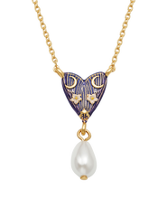 Fable England Jasmine Moon Butterfly & Pearl Necklace