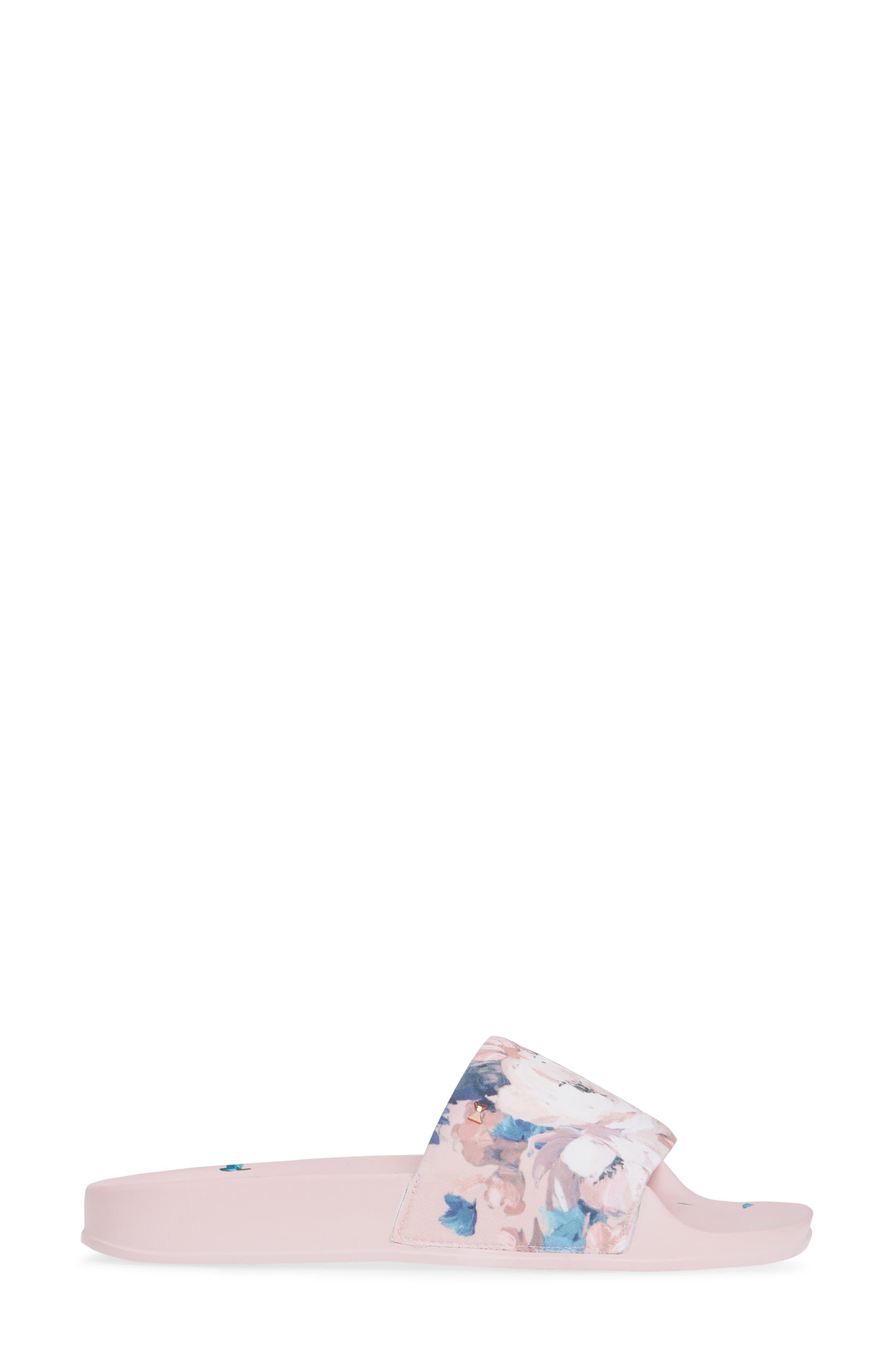 Avelini Slide Sandal, Alternate, color, PINK TEXTILE