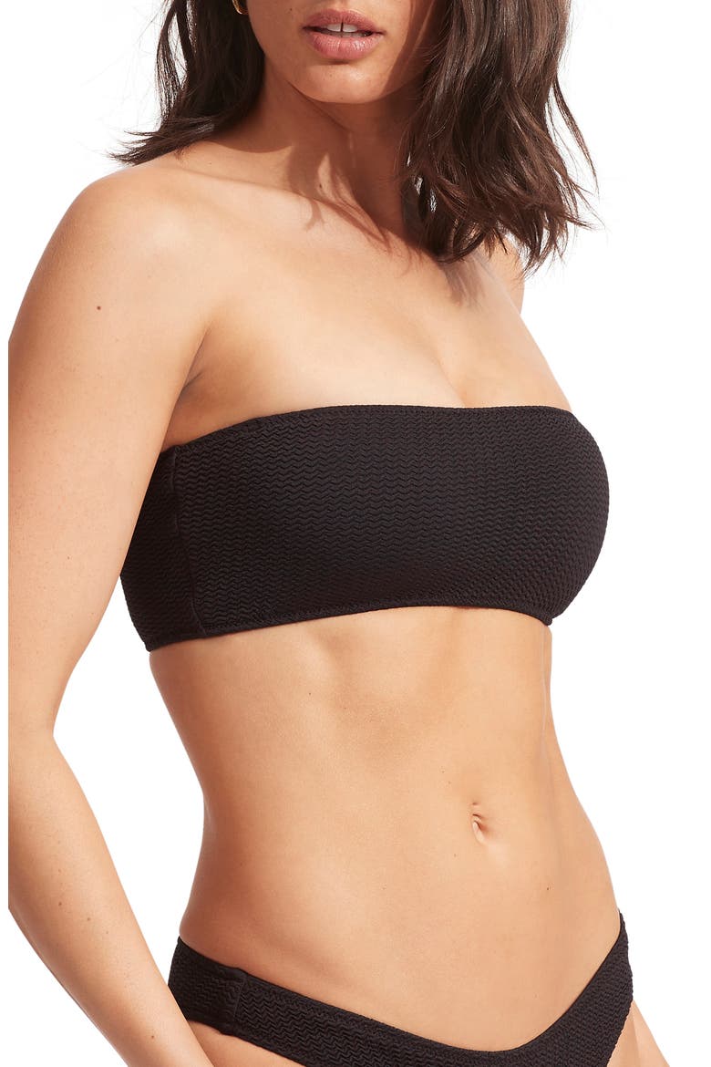 Sea Dive Tube Swim Top, Alternate, color, BLACK