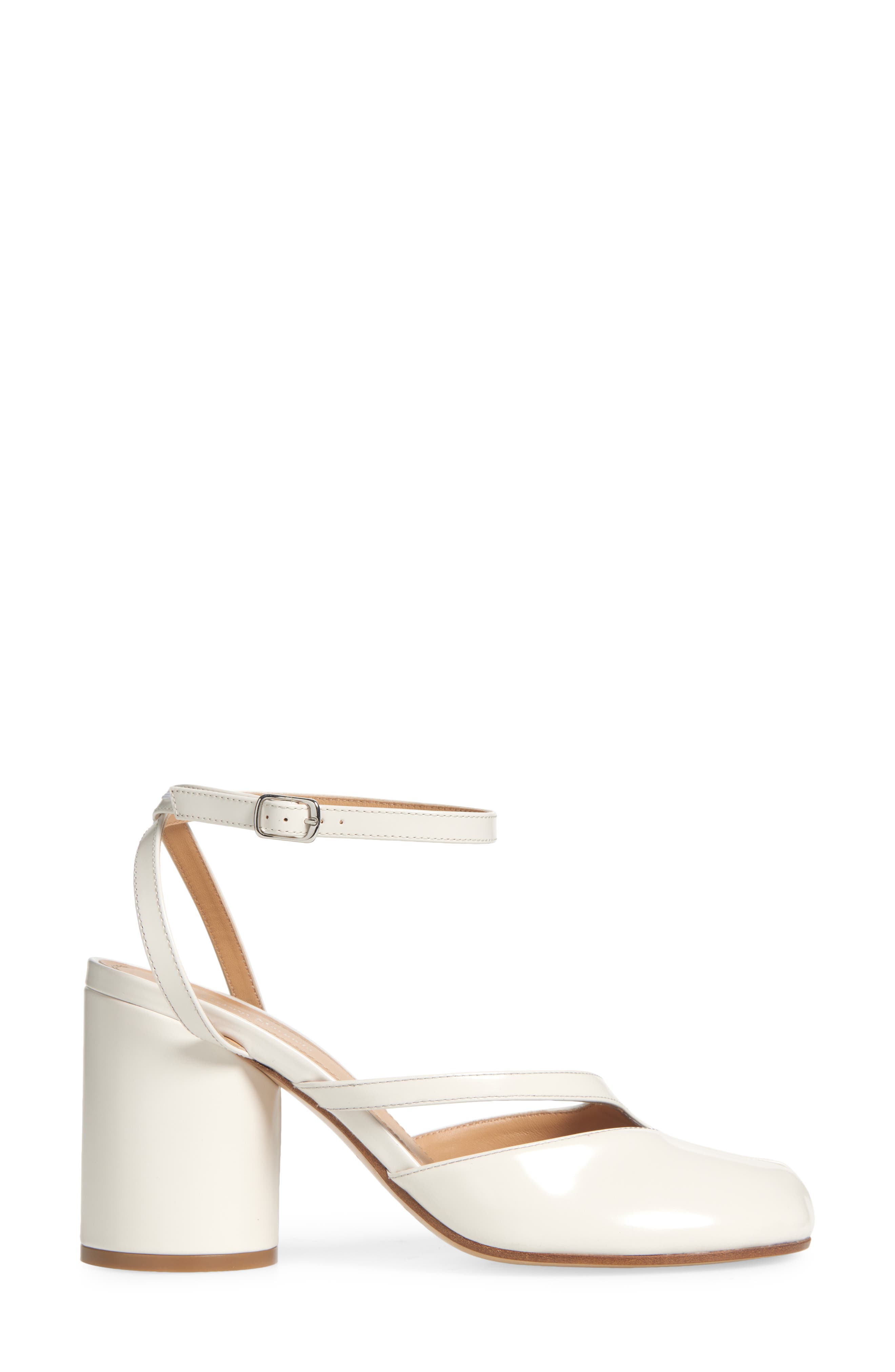 Tabi Ankle Strap Pump, Alternate, color, WHITE SAND