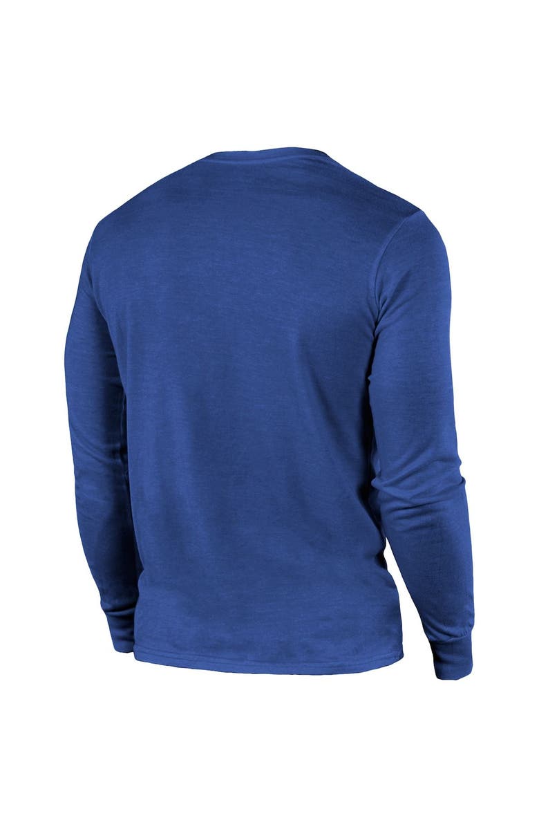 Majestic Threads Indianapolis Colts Majestic Threads Lockup Tri-Blend Long Sleeve T-Shirt - Royal, Alternate, color, 