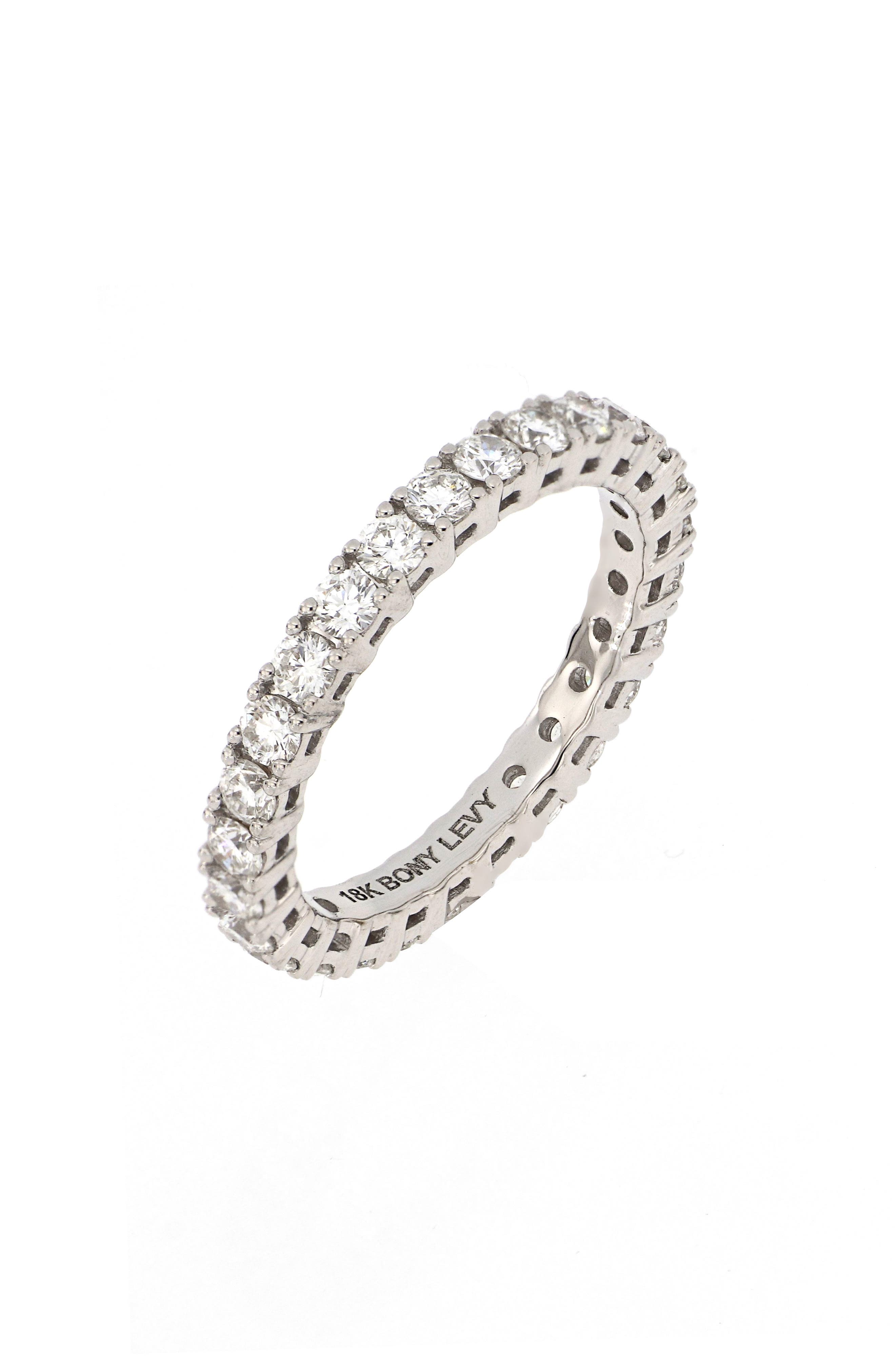 Bony Levy Audrey Diamond Eternity Band in 18K White Gold 