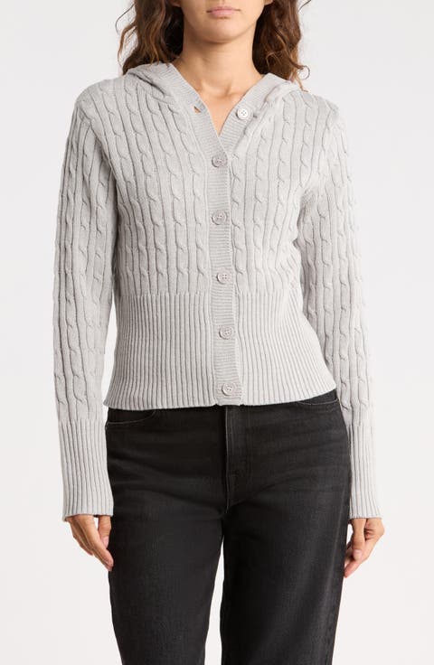 Cable Hoodie Cardigan