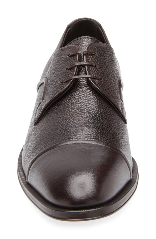 Hugo Boss Logo-debossed Derby Shoes In Black