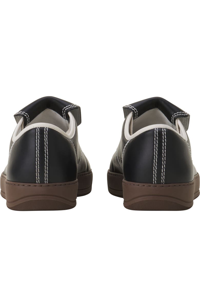 Lanvin Dbb1 Sneakers With Leather Tongue, Alternate, color, Noir/Blanc Cassé
