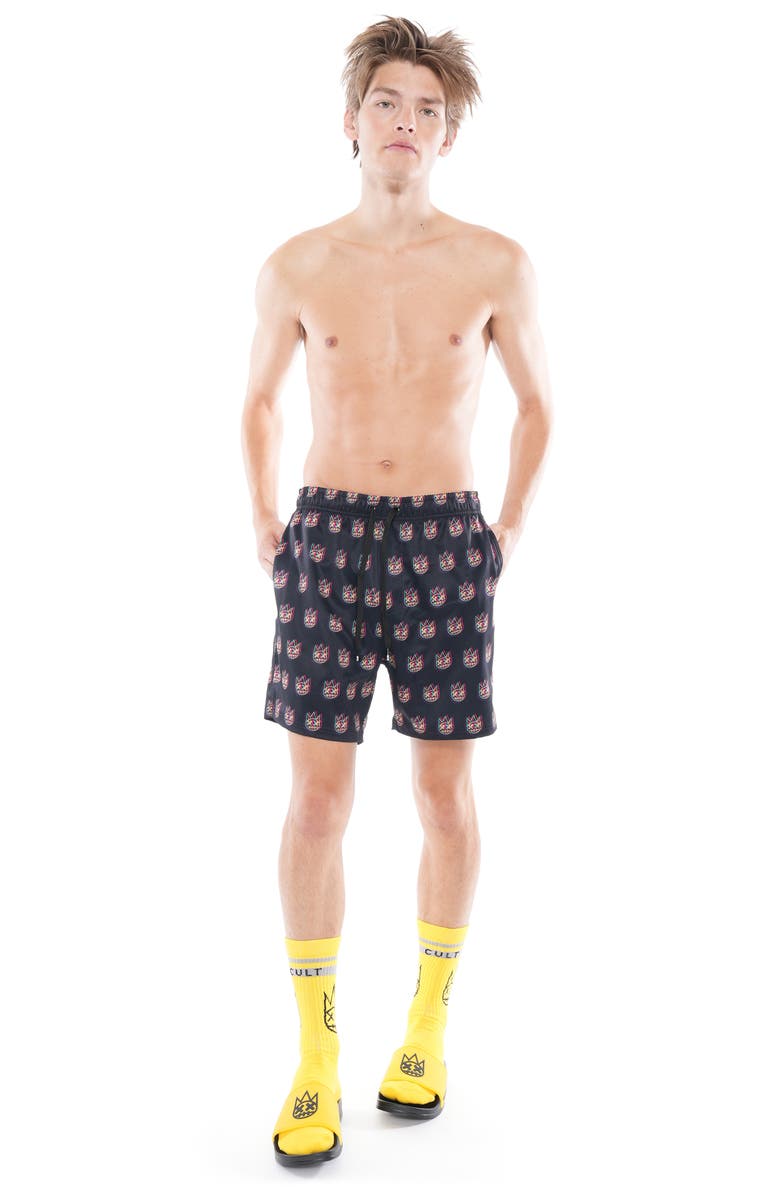 Cult of Individuality Shimuchan Swim Trunks, Alternate, color, Trippy