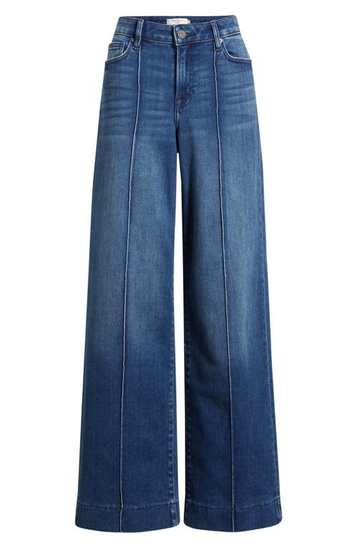 Hidden Jeans Pintuck High Waist Wide Leg Jeans In Blue