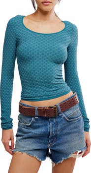 Free People Love Letter Long Sleeve Top