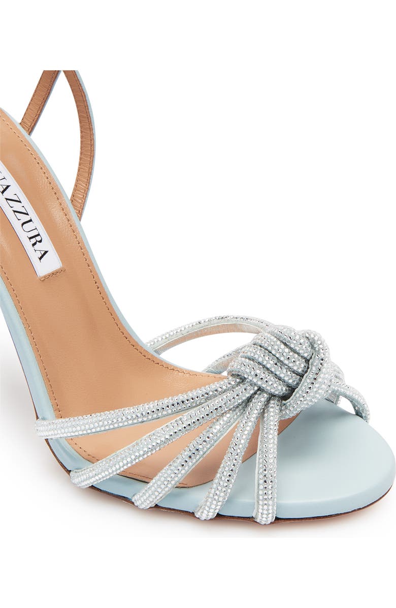 Aquazzura Celeste Crystal Embellished Ankle Strap Sandal, Alternate, color,