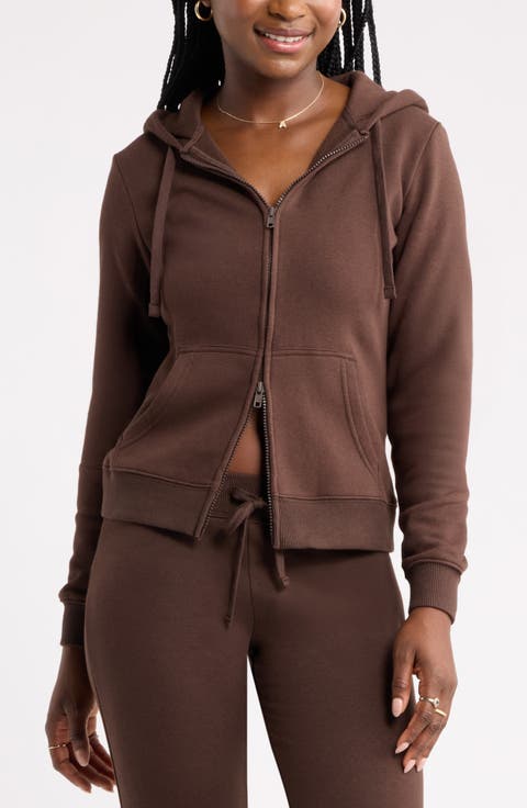 Slim Fleece Full Zip Hoodie
