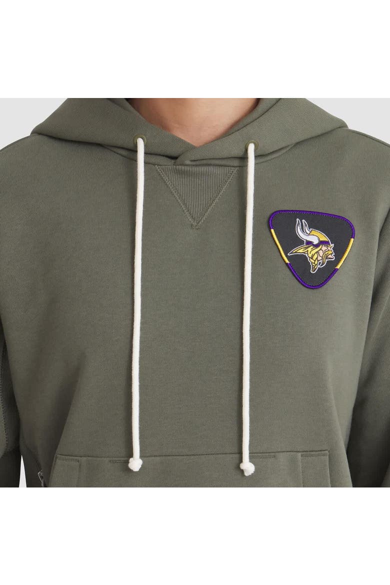 Women's Nike Olive Minnesota Vikings 2025 Salute to Service Sideline Standard Issue Dri-FIT Hoodie, Alternate, color, Olive