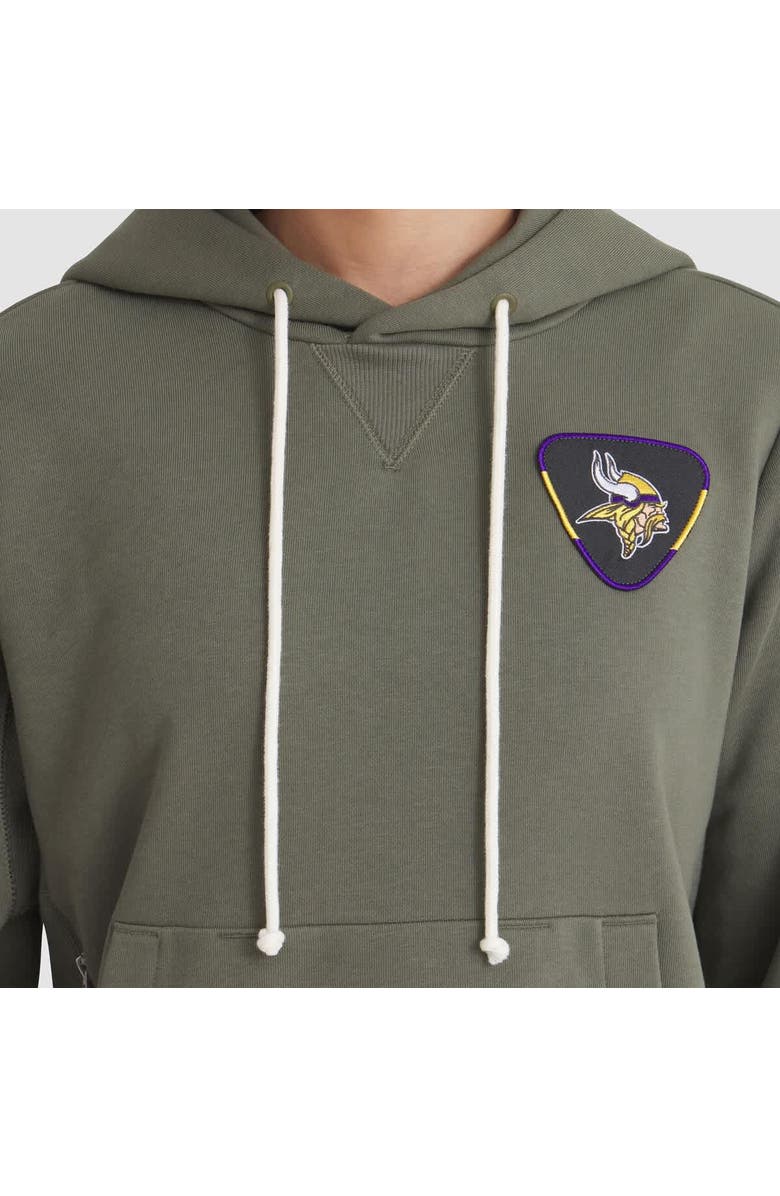Nike Women's Nike Olive Minnesota Vikings 2025 Salute to Service Sideline Standard Issue Dri-FIT Hoodie, Alternate, color, Olive