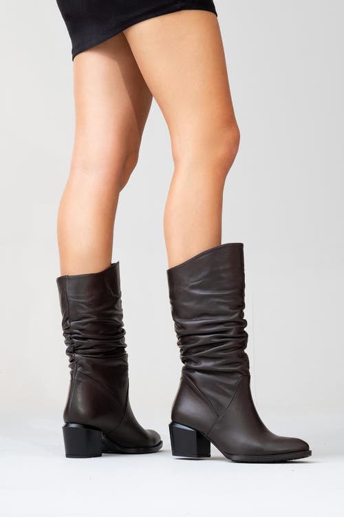 Forever & Always Shoes Soule Leather Boot In Brown