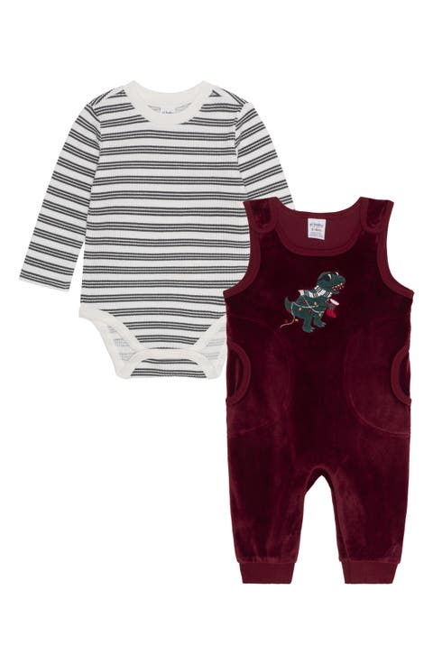 Christmas Dinosaur Romper & Bodysuit Set (Baby)