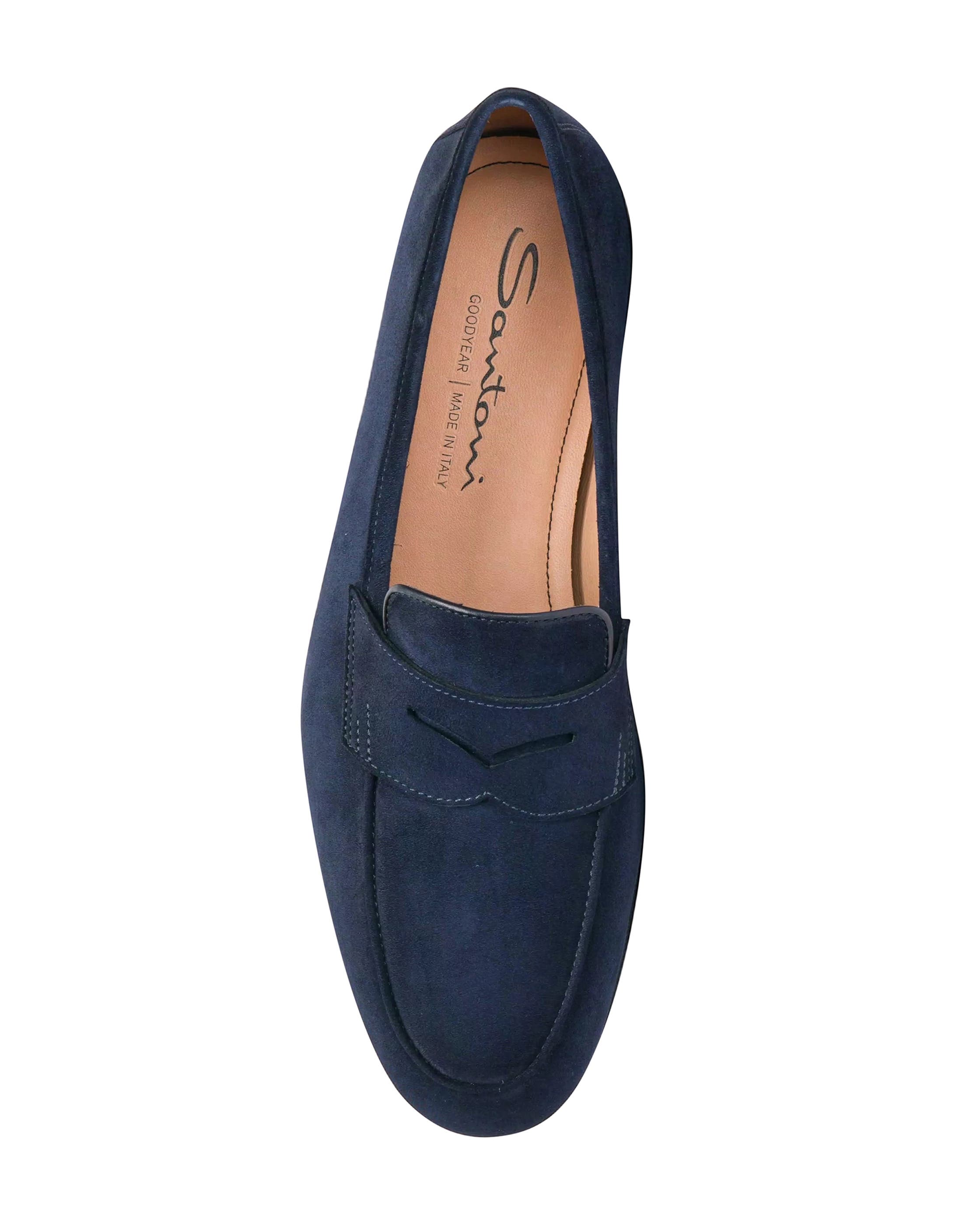 Suede Carla Loafer, Alternate, color, Blue