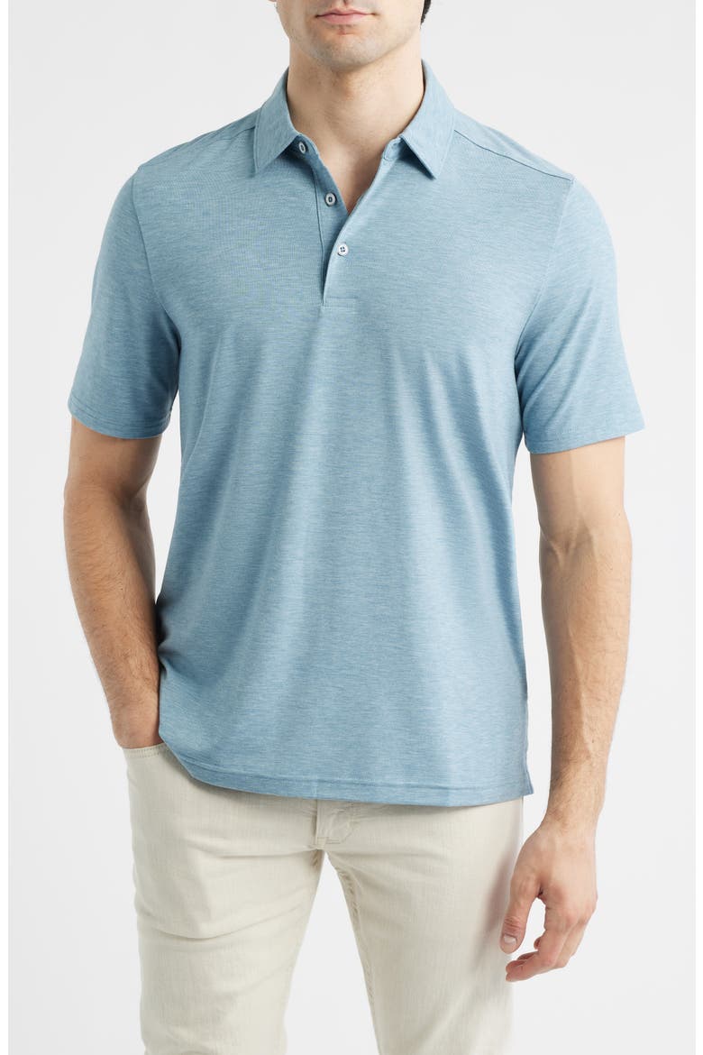 XC Apex Performance Polo, Main, color, GREEN HEATHER