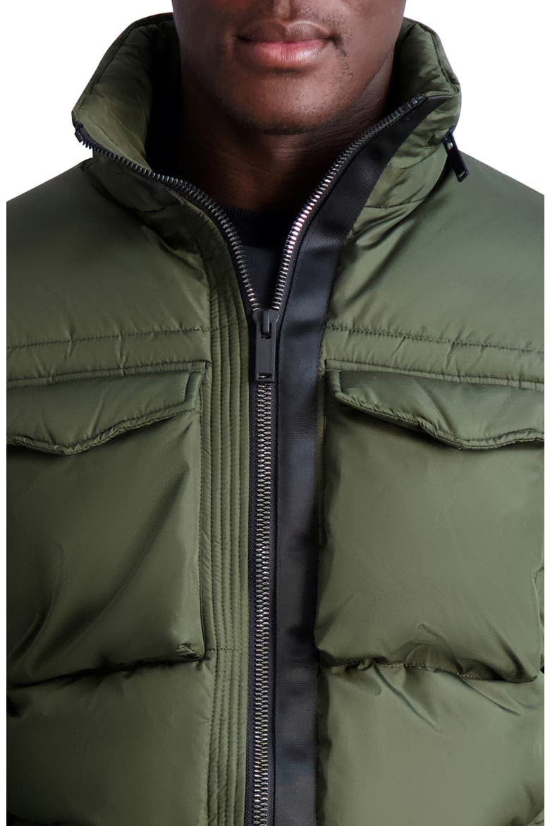 Quilted Puffer Jacket, Alternate, color, OLIVE