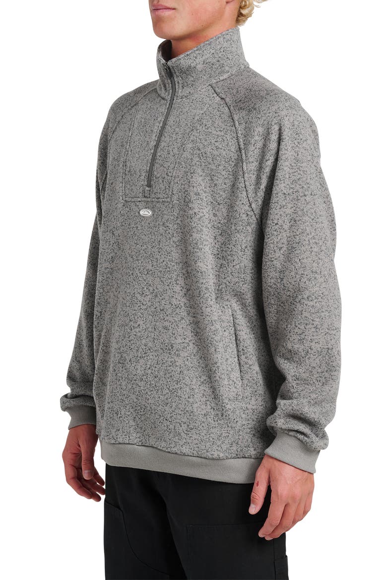 Keller Half Zip Fleece Pullover, Alternate, color, SMOKED GRAY HEATHER
