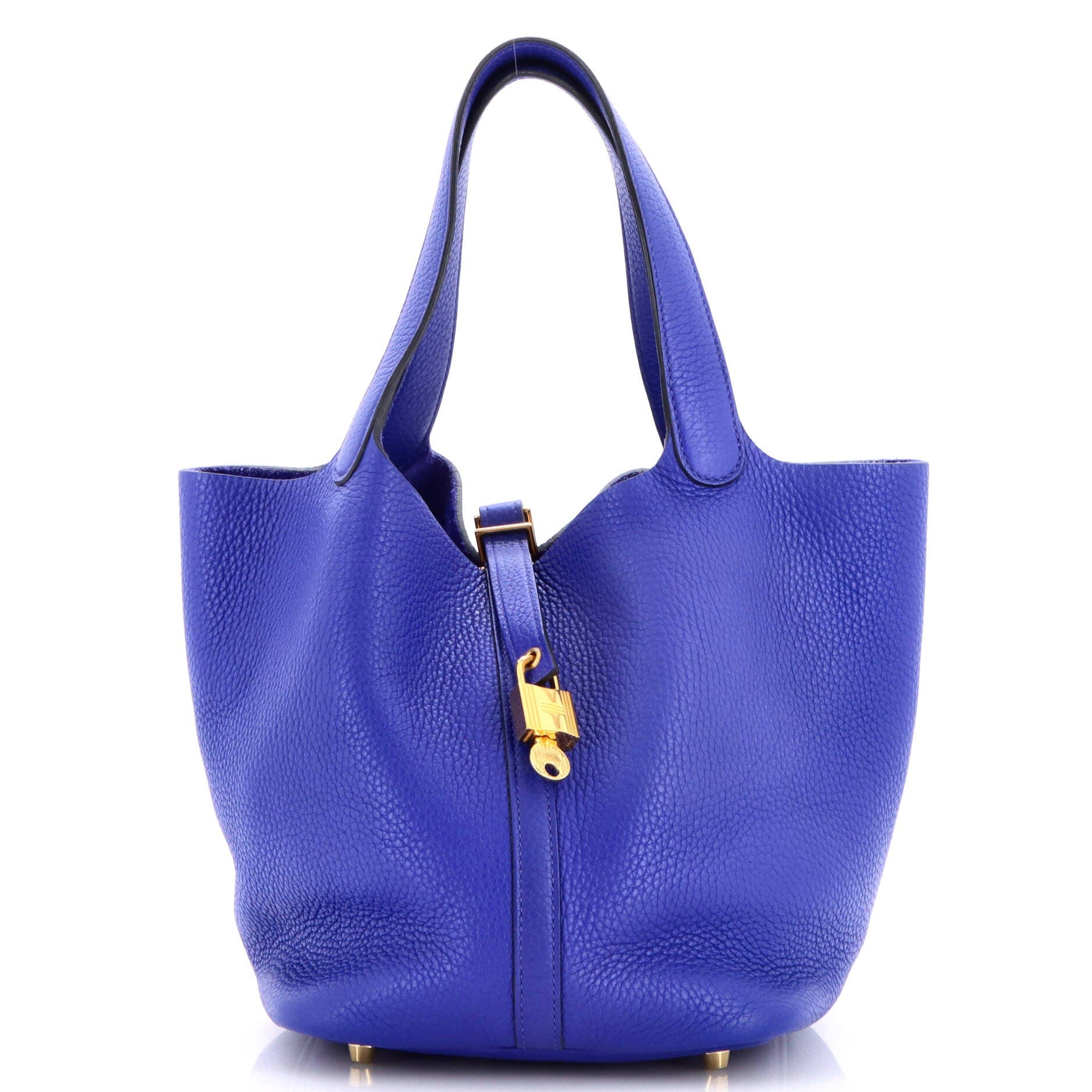 Picotin Lock Bag Clemence MM, Main, color, Blue