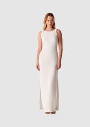 Whistles Sleeveless Tie Back Maxi Dress